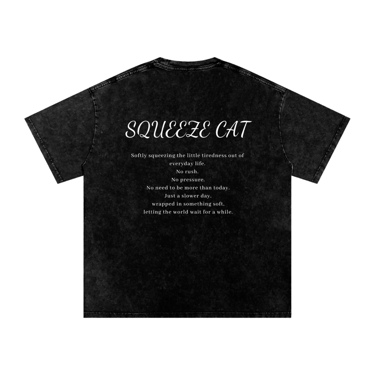SQUEEZECAT「NO RUSH」 COTTON TEE