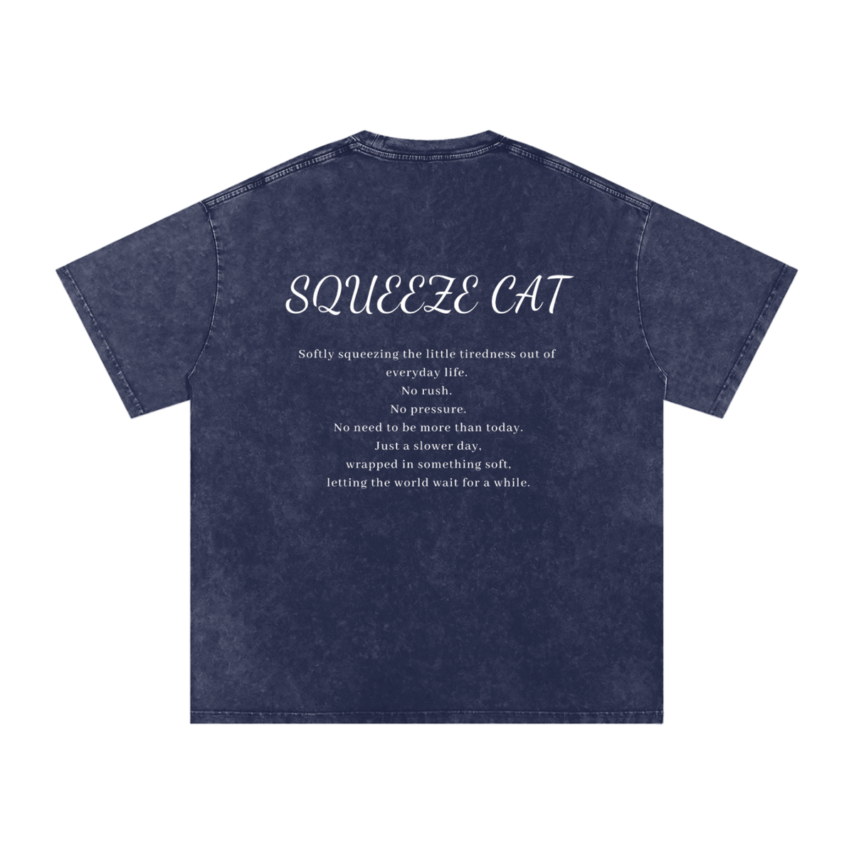 SQUEEZECAT「NO RUSH」 COTTON TEE