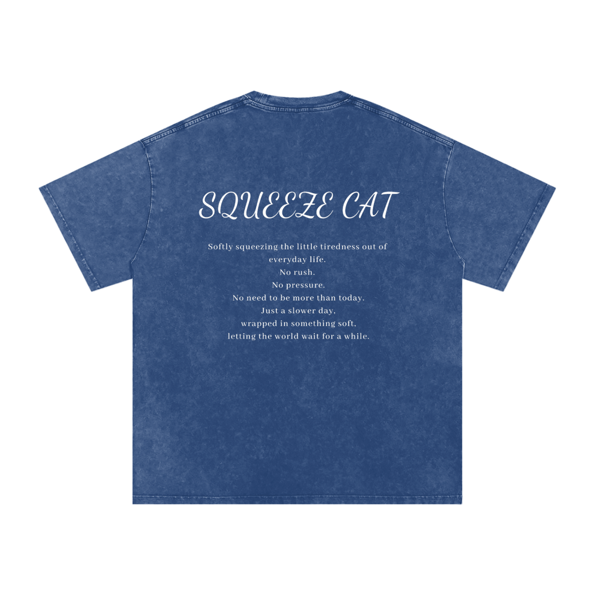 SQUEEZECAT「NO RUSH」 COTTON TEE