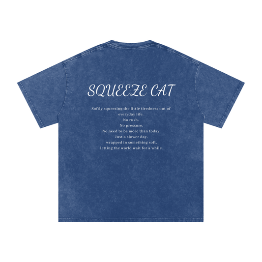SQUEEZECAT「NO RUSH」 COTTON TEE